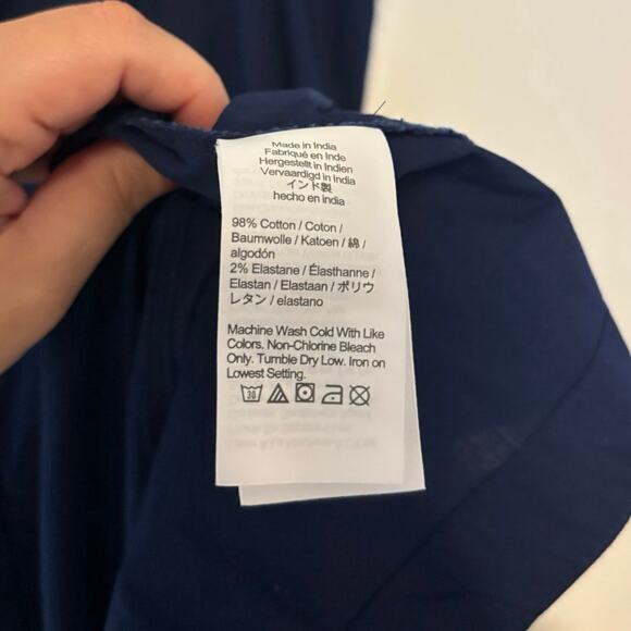 NWT J.Crew Button Front Belted Midi Dress Antique Navy Size 10 - Picture 6 of 7